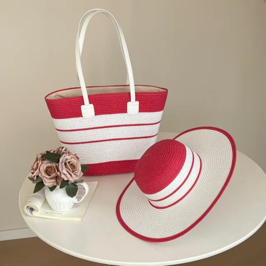 Ensemble sac + chapeau de plage