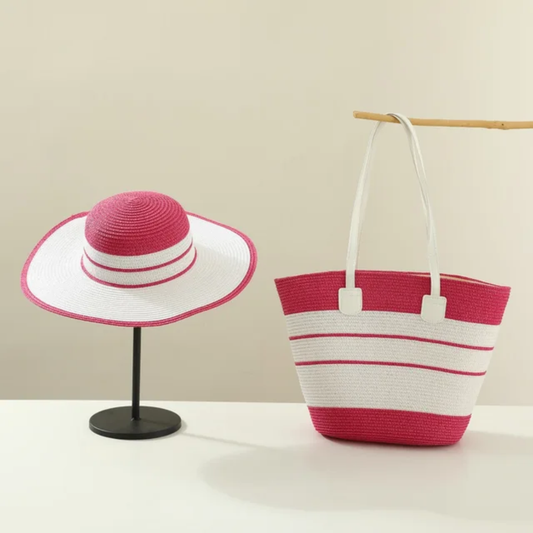 Ensemble sac + chapeau de plage